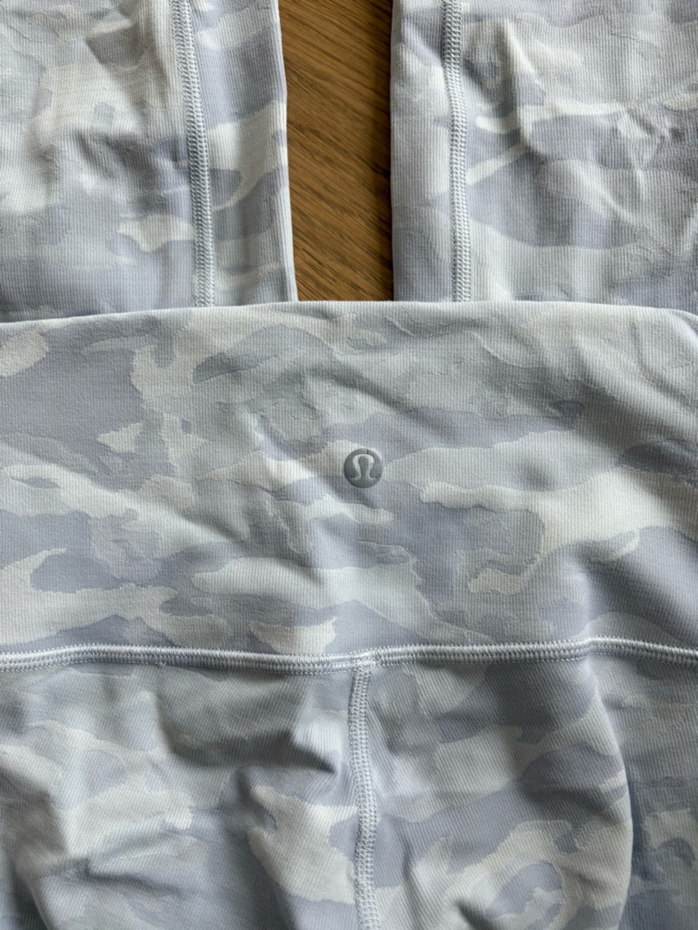 lululemon athletica Light Gray Camo Leggings